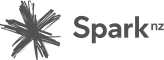 greyscale Spark logo