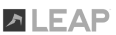 greyscale Leap logo