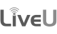 greyscale Live U logo