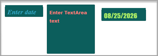 Signing document showing interactive elements with configured placement, size, and styling.