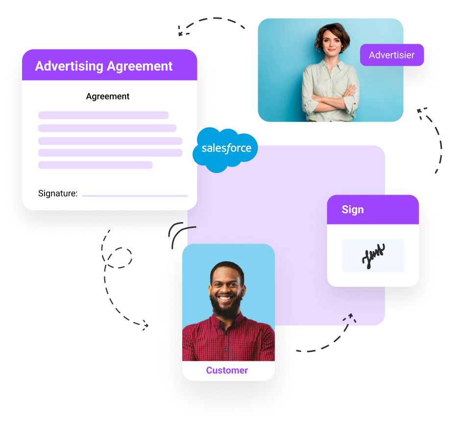 purple signed advertising agreement