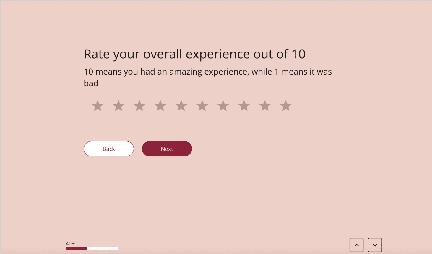 rate your overall experience