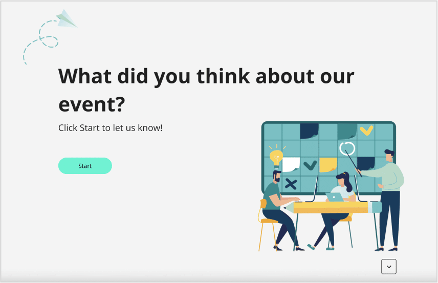 question about what you thought of an event