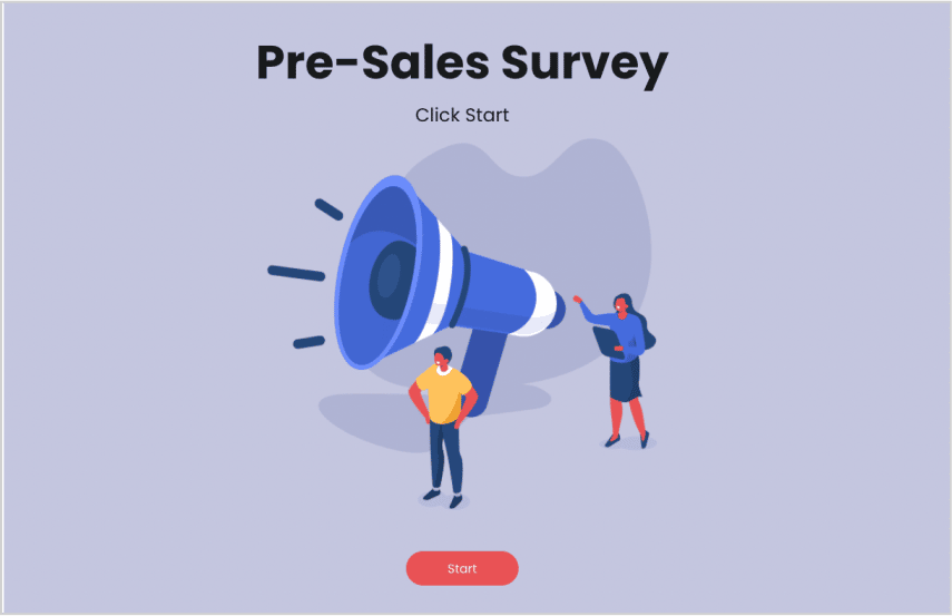 pre-sale survey