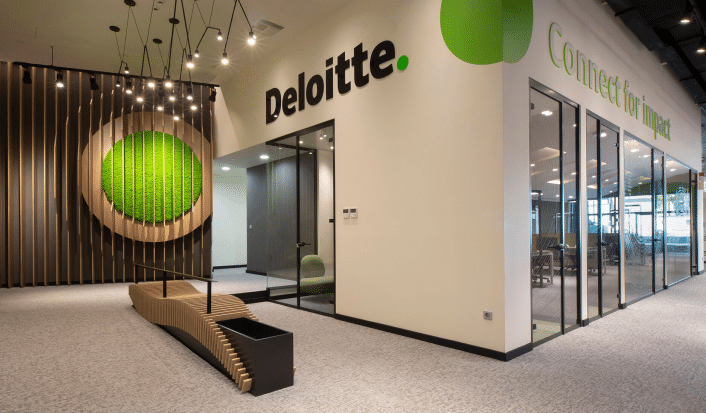 inside the Deloitte offices