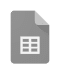 grey scale Google Sheets icon