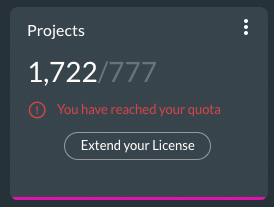 Project Quota Reached