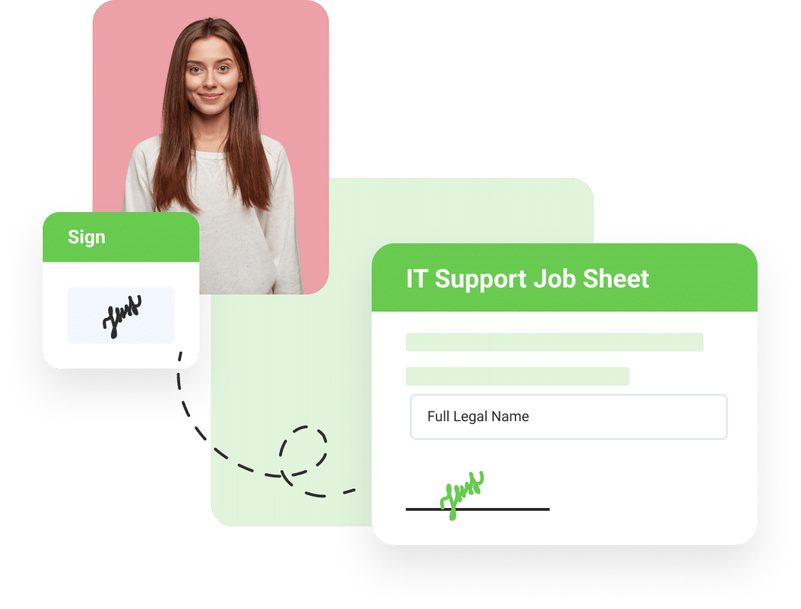 it support job sheet form