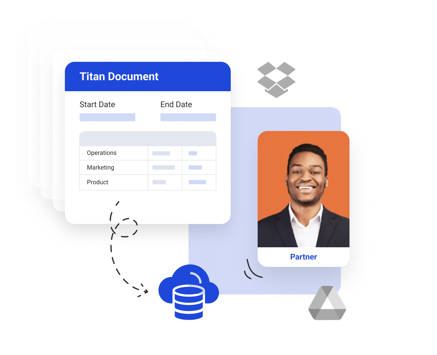 titan document form sample and coins icon