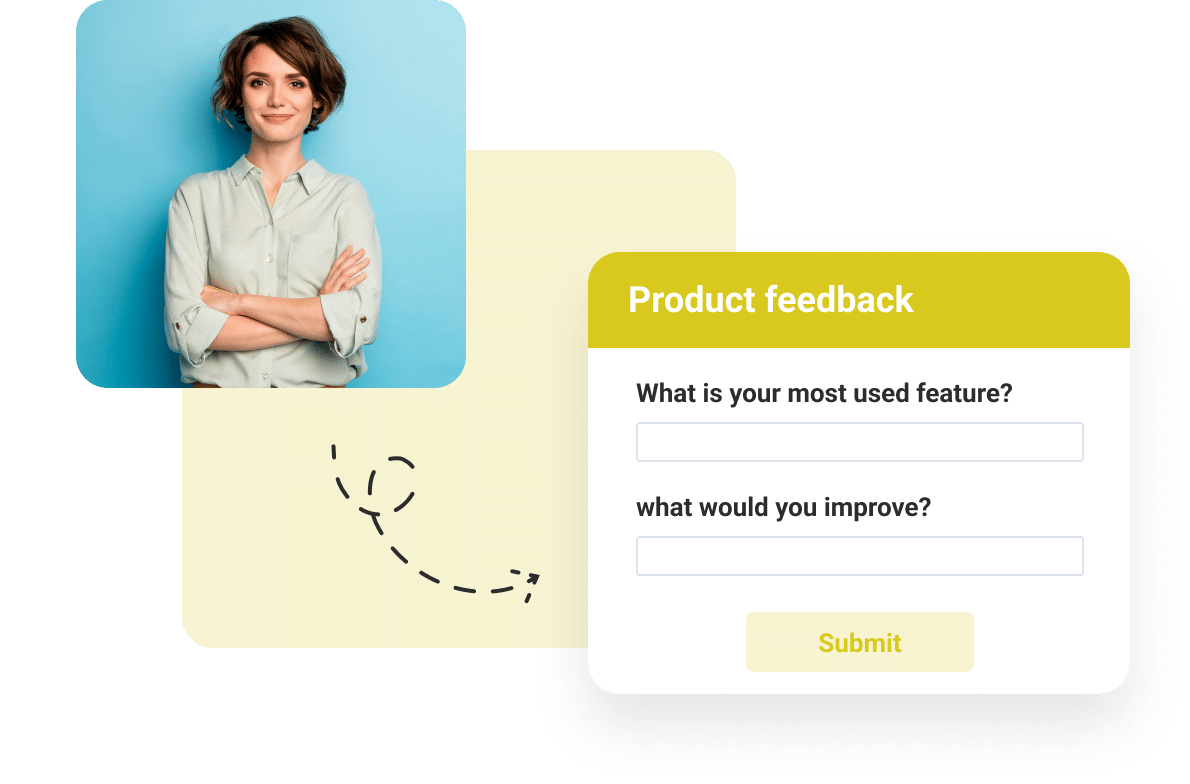 product feedback form with questions