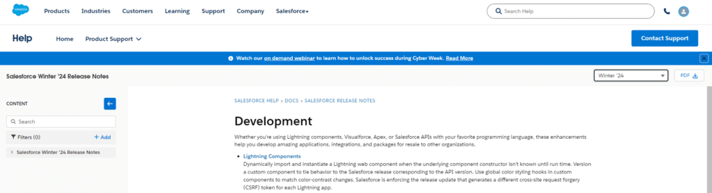 Salesforce Release Notes