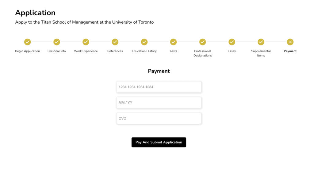 Entering Payment Data into the Portal