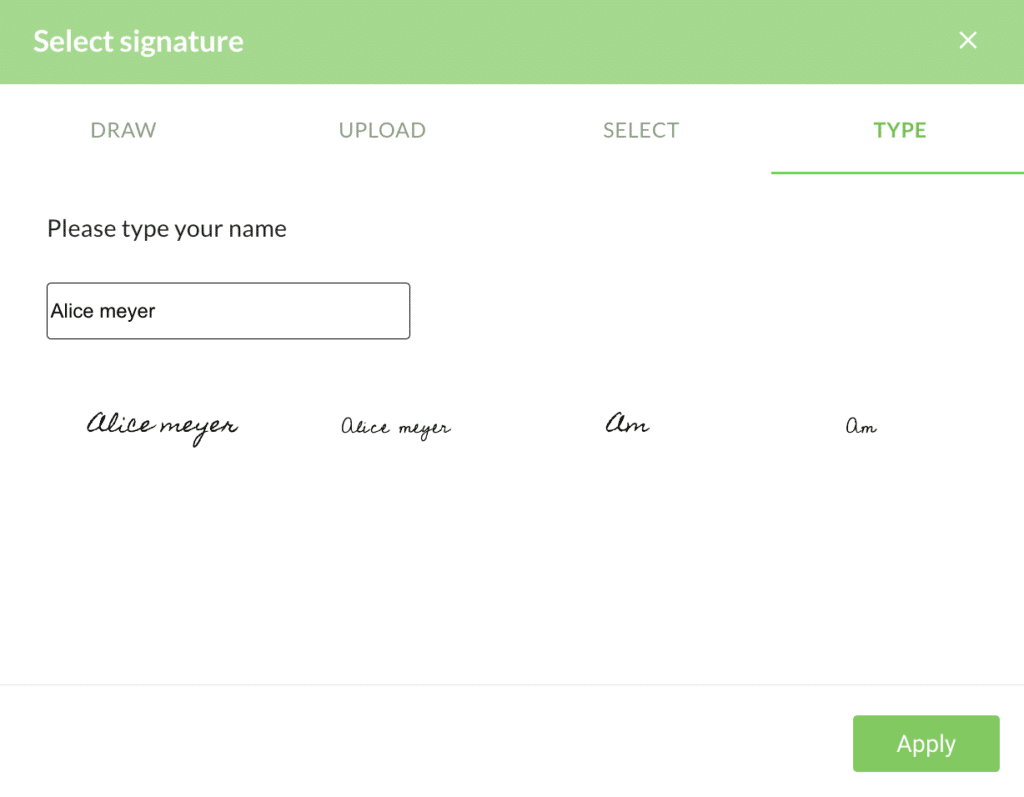 Selecting Signatures with Titan Sign