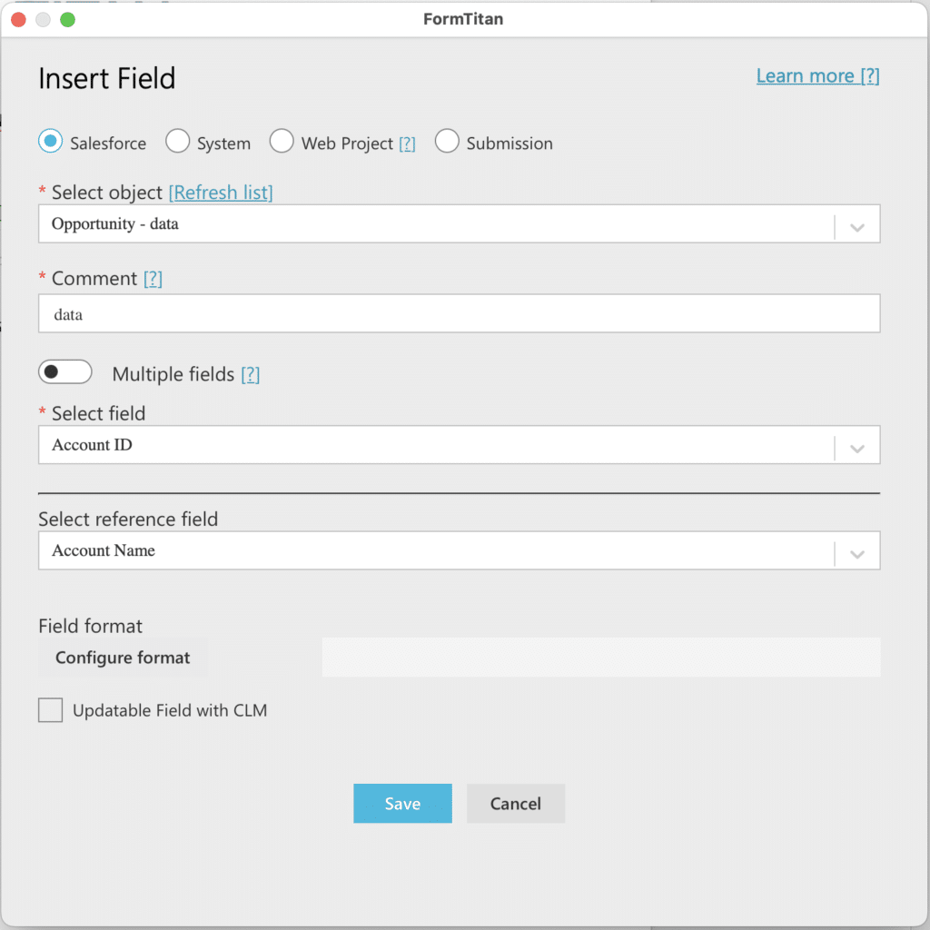 Add and Configure Fields in Microsoft Word