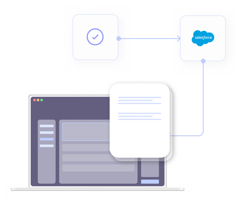 Bi-directional data in Salesforce forms
