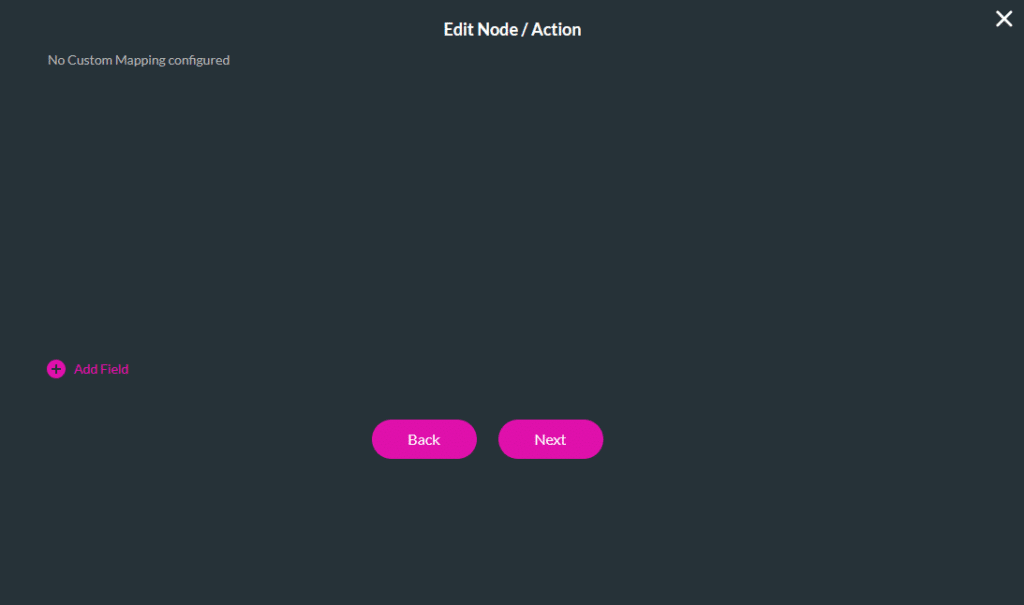 Titan Vision AI custom mapping screen with optional field configuration