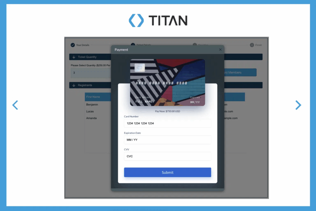 Payment Integration on the Event Registration Form