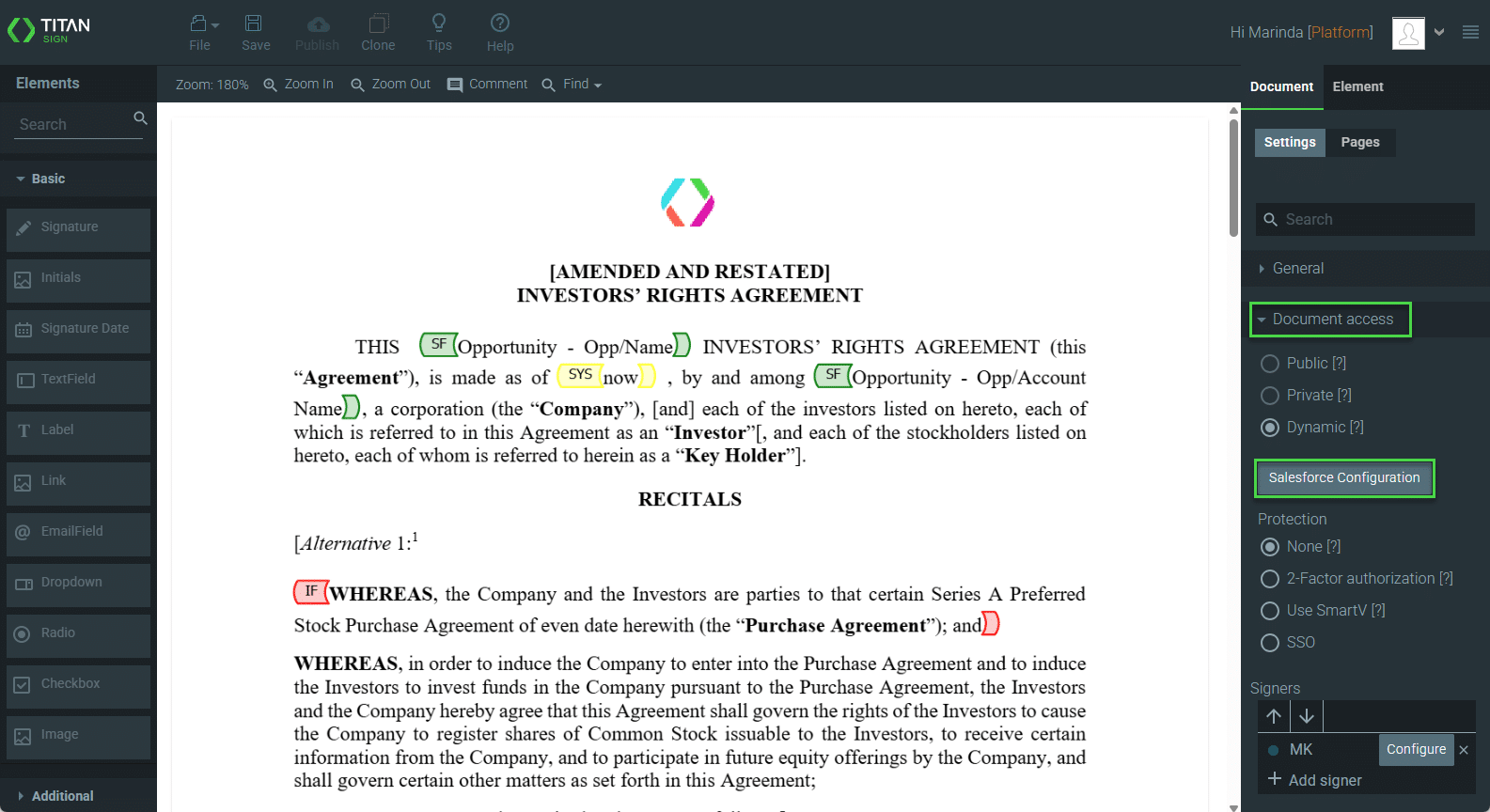 Salesforce Configuration button