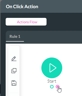 Actions Flow screen