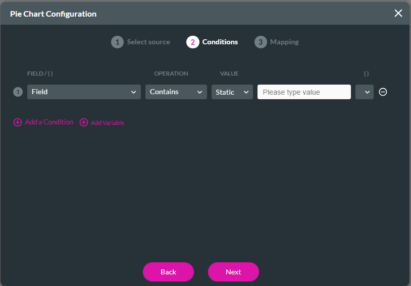 Configuration screen