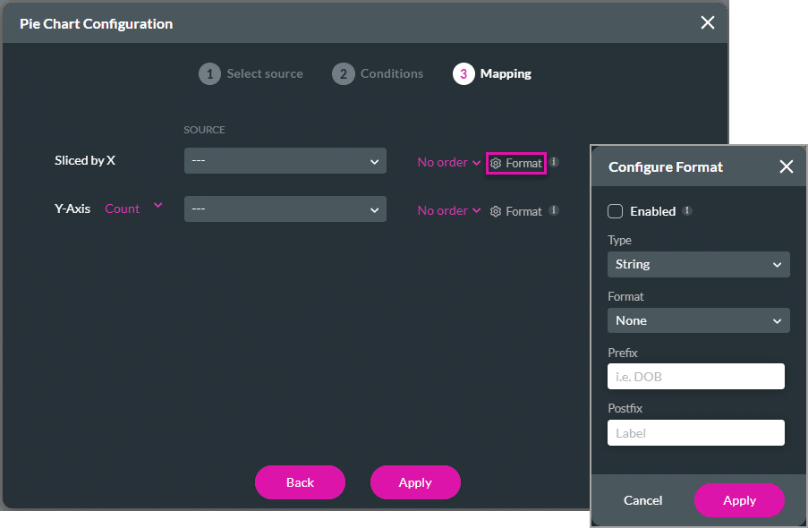Configuration screen