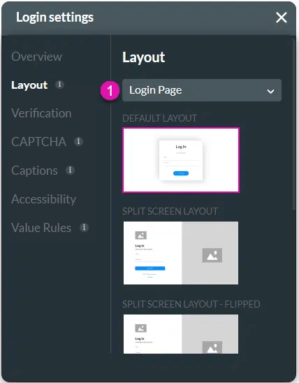 Layout option