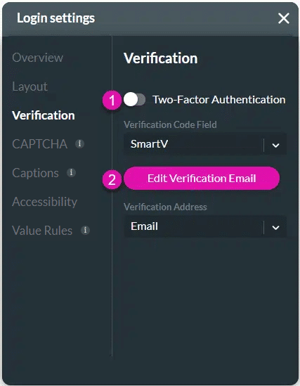 Verification option
