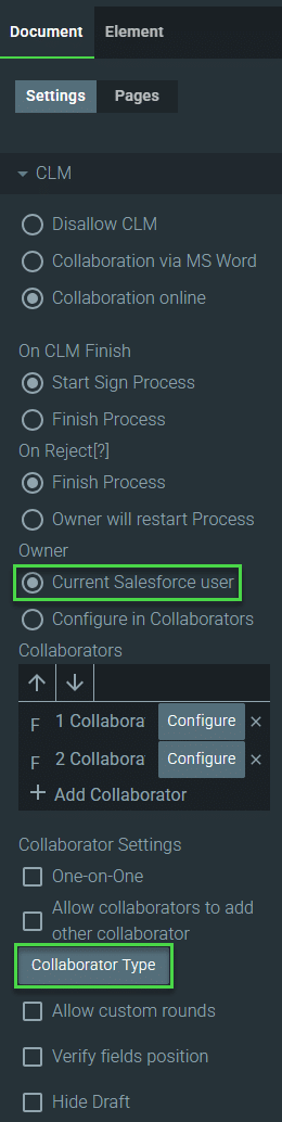 Current Salesforce User - Collaborator Type