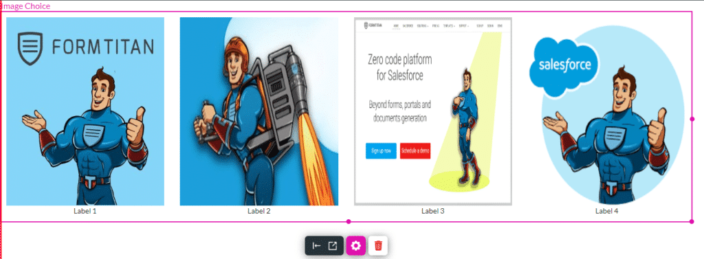 Image choice example