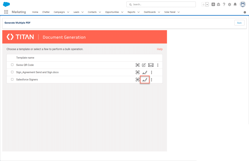 Document Generation - Sign