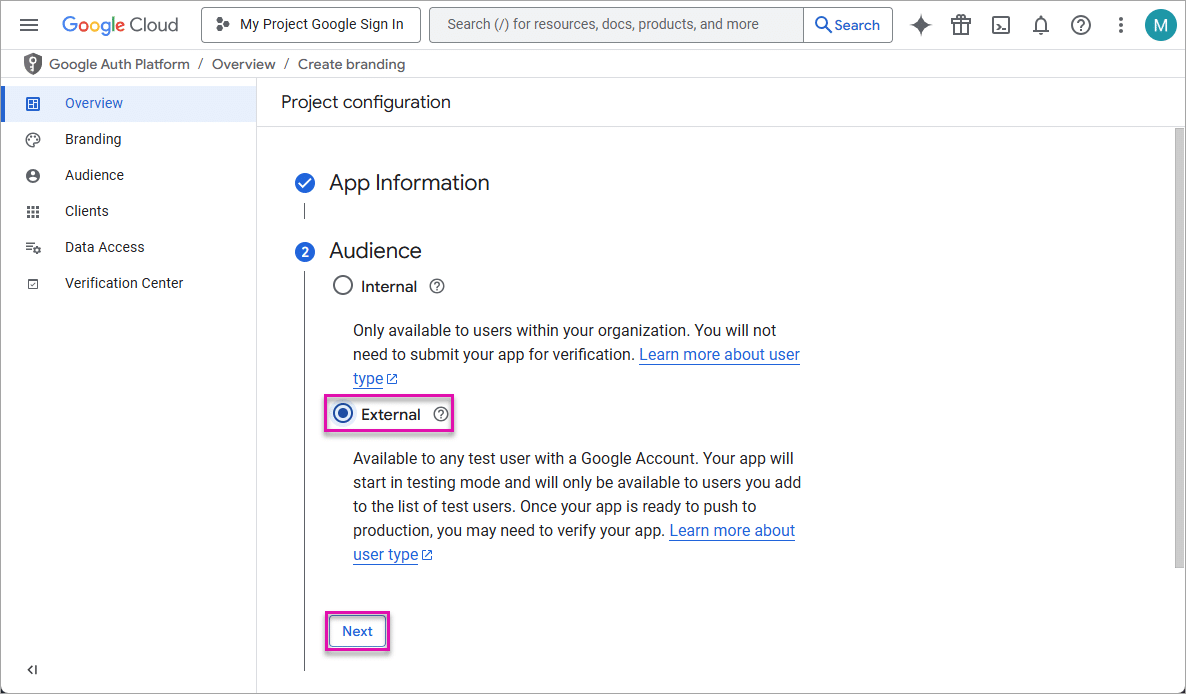 Audience information