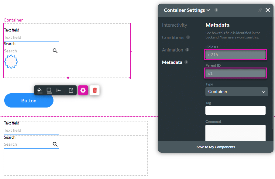 Field ID and Parent ID