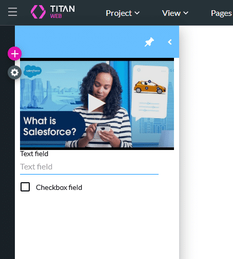 Elements added to drawer (example)
