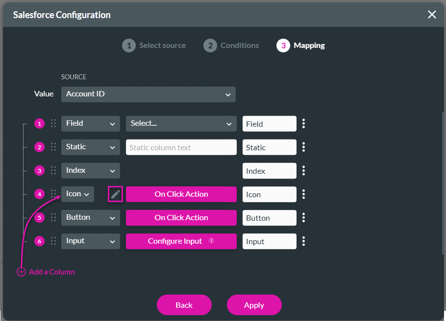 Salesforce Configuration - Mapping