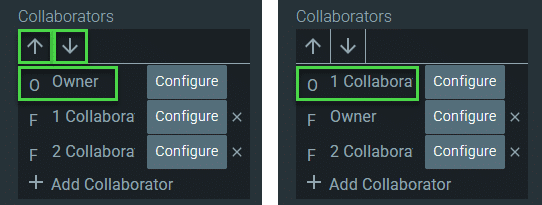 Change collaborator order