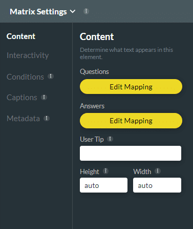 Edit Mapping buttons