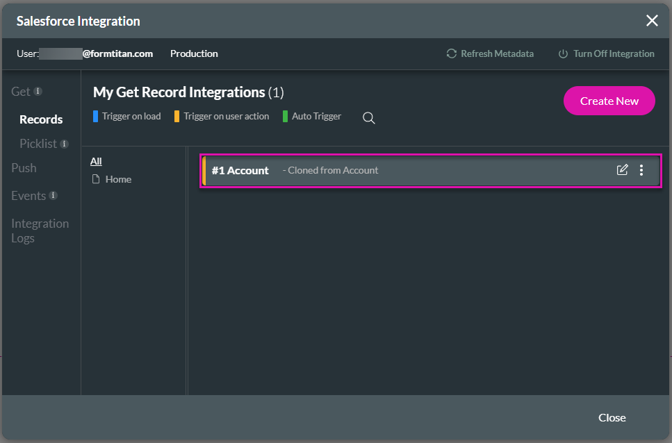 Push integration cloned as Get