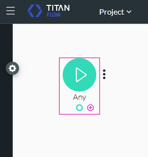 + icon to add a node
