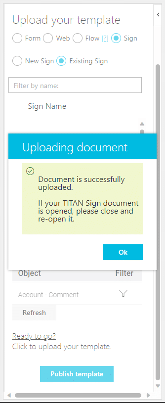 Document successfully uploaded