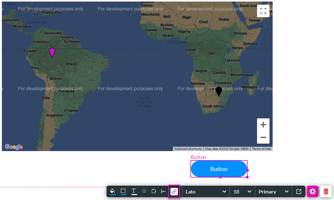 On Click Action icon