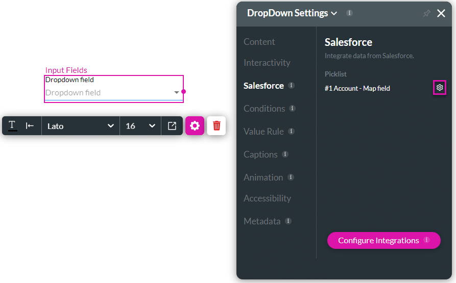 Picklist integration