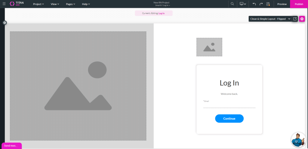 Clean and Simple Layout - Flipped: