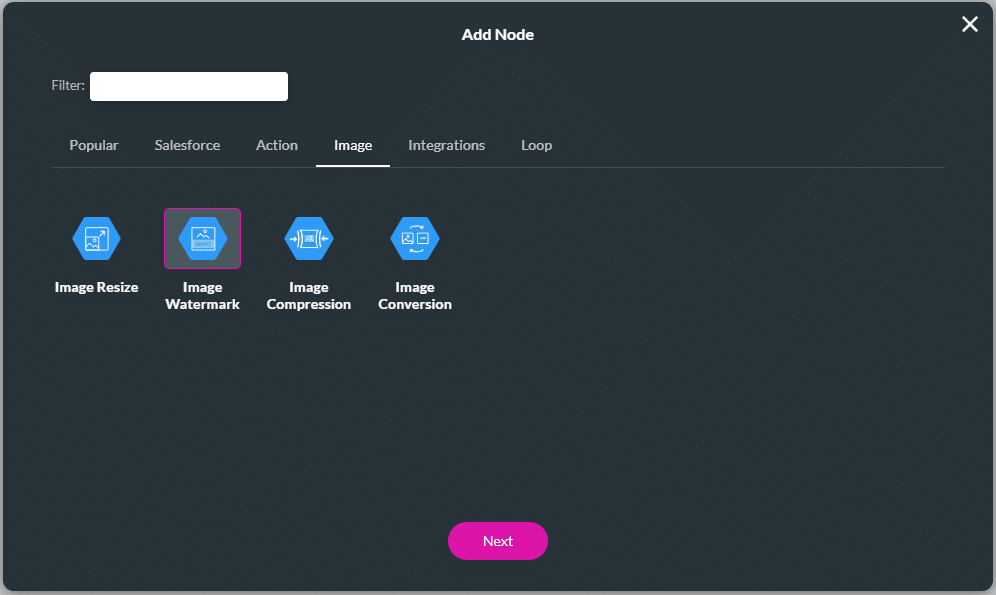 Image Watermark option