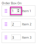 Arrows in order box - preview