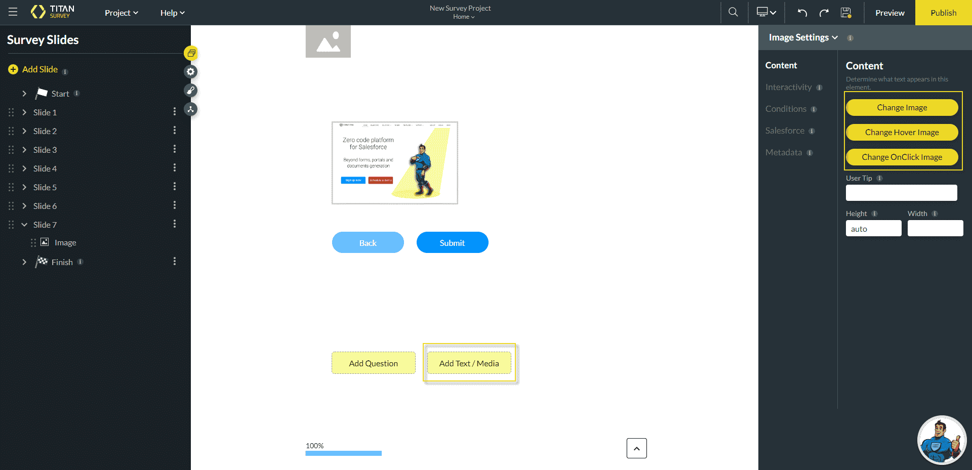 Change Image Options