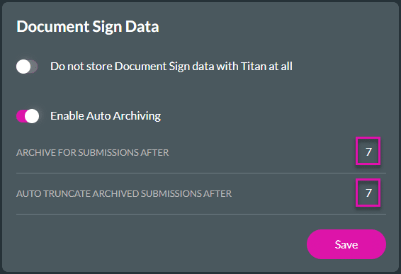 Enable Auto Archiving