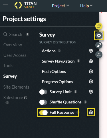 Full response option