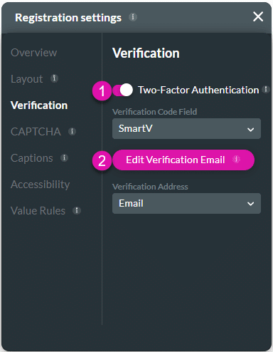 Verification option
