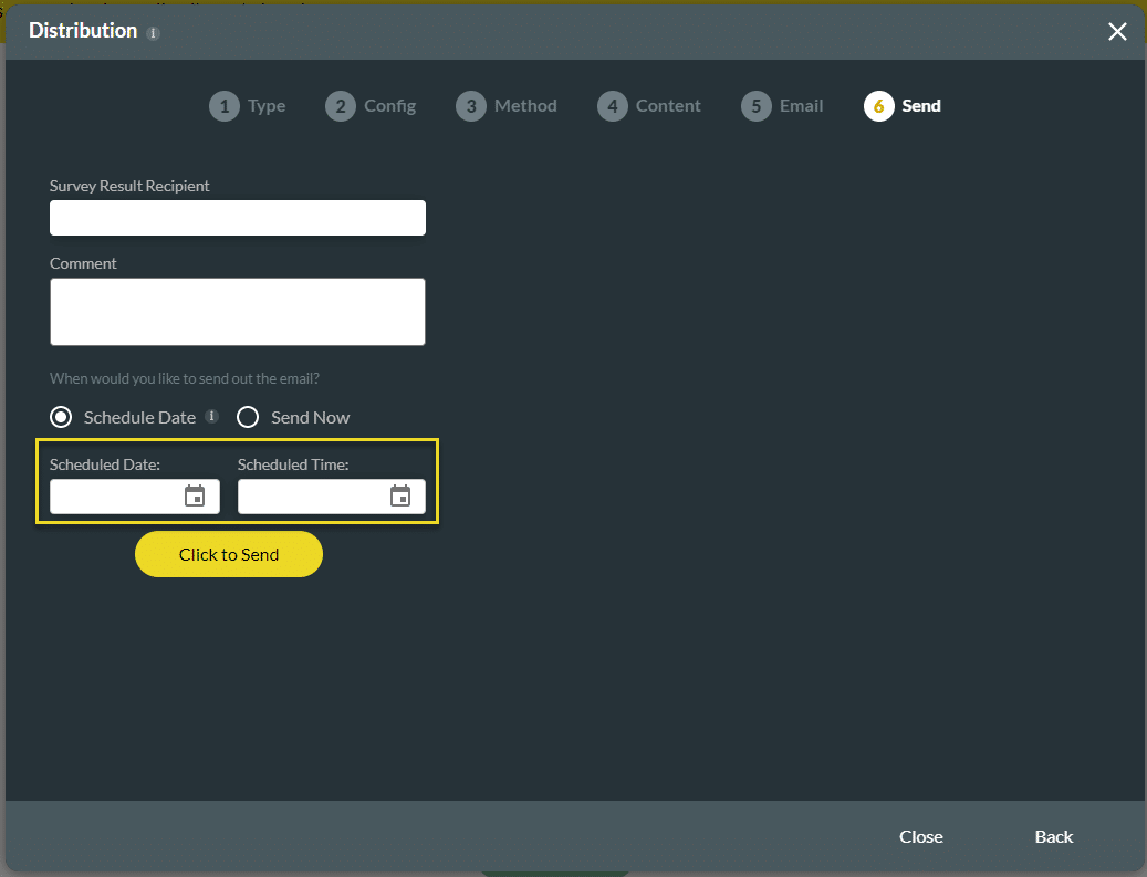 Schedule Date fields