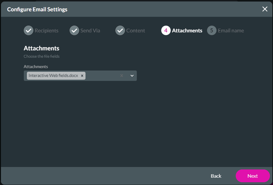 4. Attachments - DocGen options